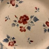 6 dessert plates made of old earthenware Digoin Sarreguemines model Bastia art deco