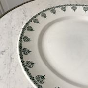 Plat rond Terre de Fer Saint-Amand fin XIXème