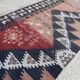 Vintage Turkish hallway rug 86x357 cm