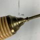 Italian adjustable floor lamp in pencil reed bamboo rattan and brass, 1970s
