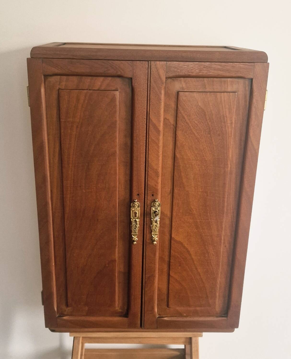 1950s handcrafted cabinet - Solid mahogany wood - Unique piece