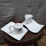 duo of cups with their saucer Villeroy and Boch