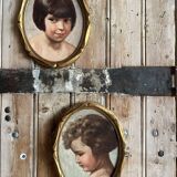 Paire de portraits anciens
