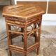 Bamboo and rattan pedestal table