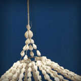 Balinese hanging lamp in curly shells