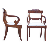 2 regency armchairs