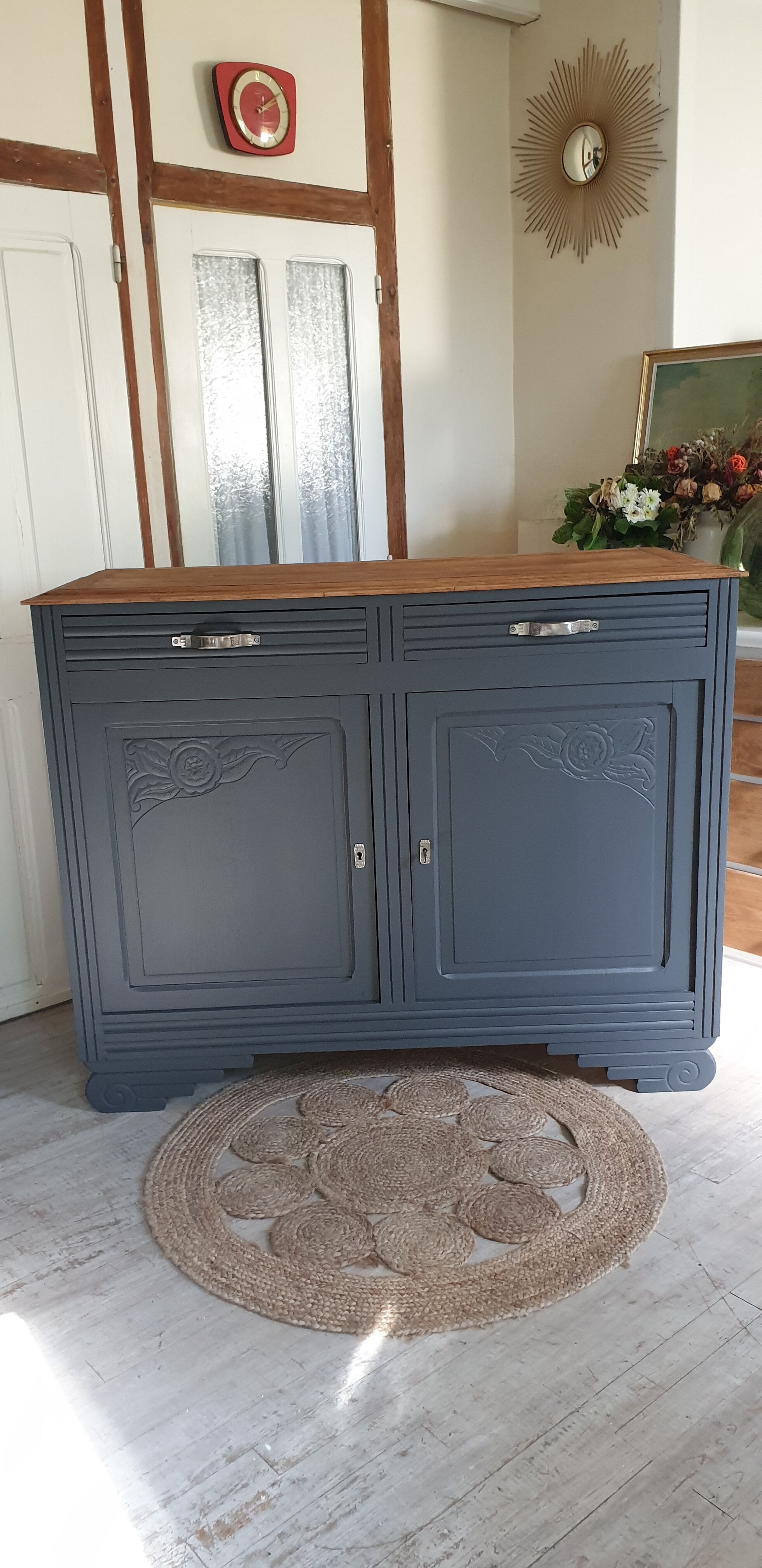 Art Deco oak sideboard