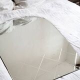 Large vintage beveled arch mirror