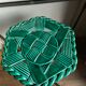 Vintage braided green ceramic trivia
