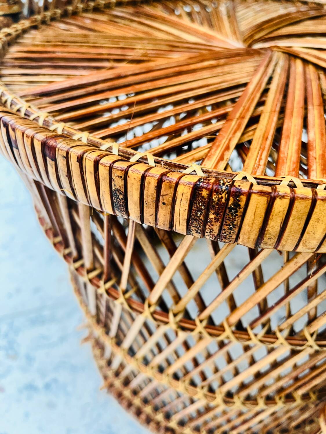 Emmanuelle rattan armchair