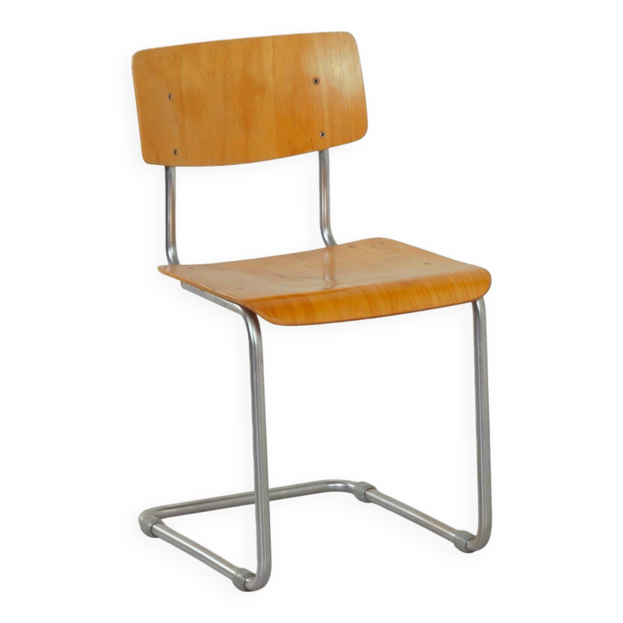 Vintage tubular chair 1121 by gispen in 1970s