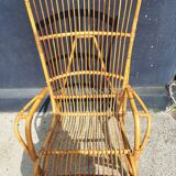 Rattan armchair