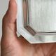 Set of 6 small silver-plated trays