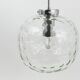 Large globe pendant lamp in bubble glass with Limburg & chrome, Germany, 1970s.