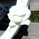 50x40 cm enamelled cast oval mirror