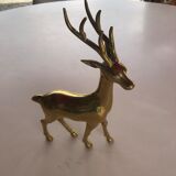 Deer statue in gilded bronze