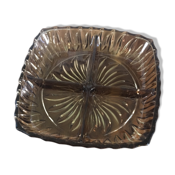 Smoked glass dish
