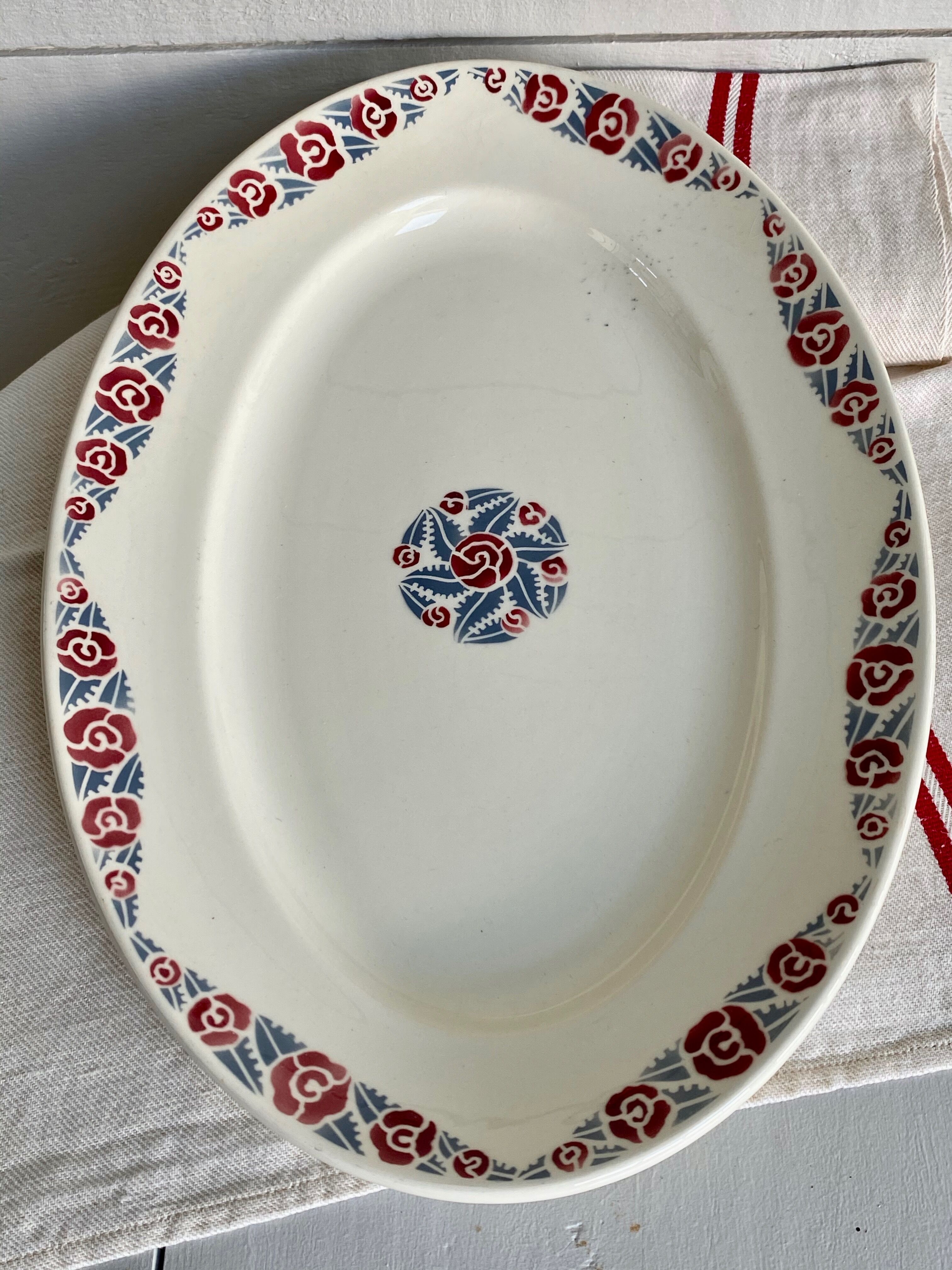 Duo of old badonviller dishes