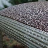 Vintage silver metal chair