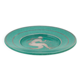 Plate by wilhelm kage "argenta" gustavsberg sweden 1944. signed and dated.
