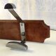Wooden wall coat rack and chrome hooks – 60s