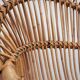 Mid century rattan shell-shaped chairs 1950s