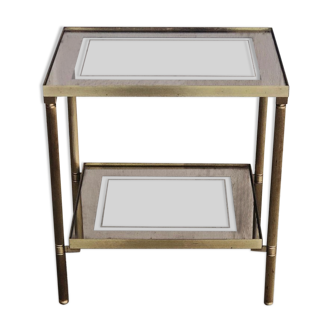 Brass side table