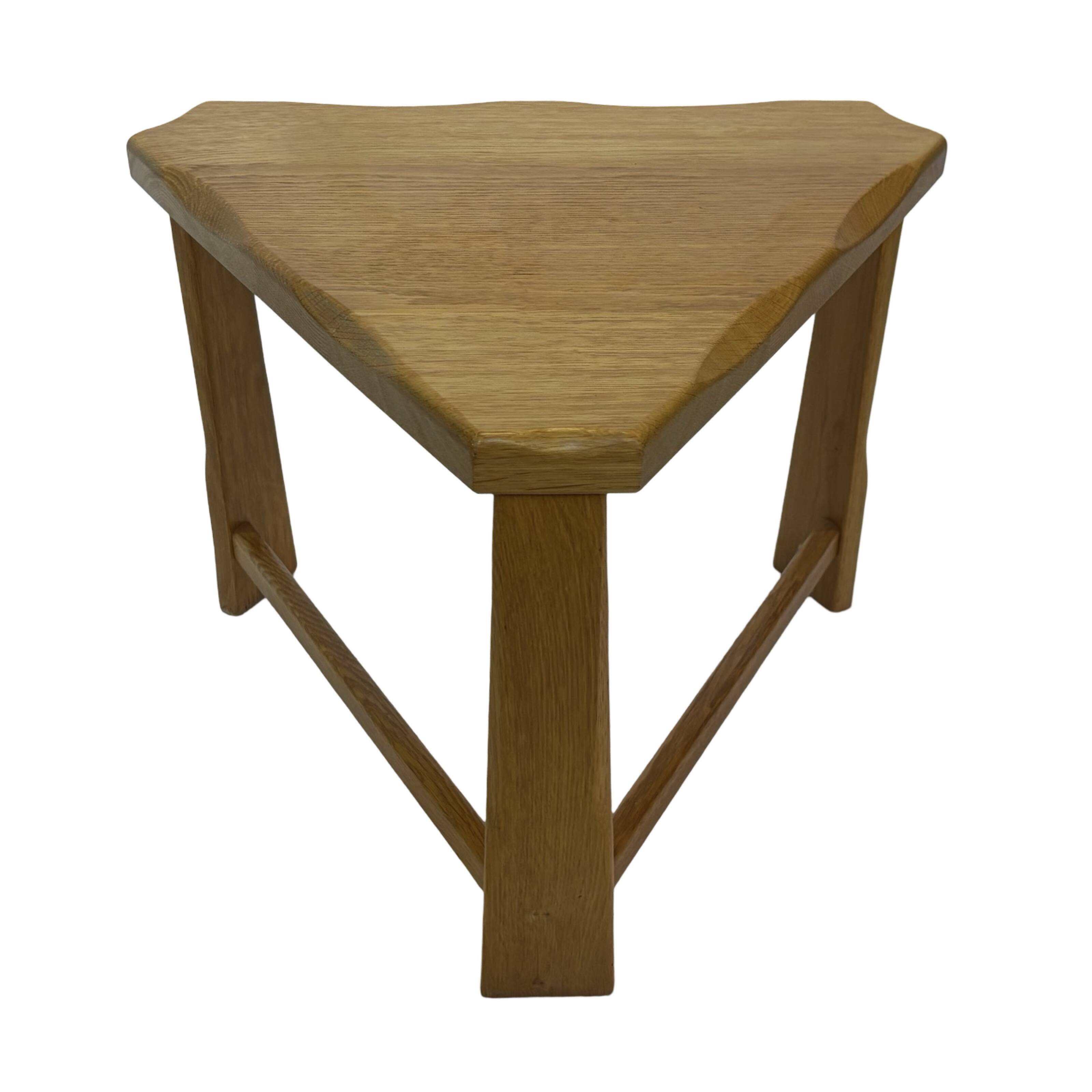 Vintage Scandinavian side tables made of solid wood circa 1970s