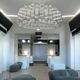 Extra Large Murano Glass Bubble Chandelier / Flushmount, Italy, 1980s