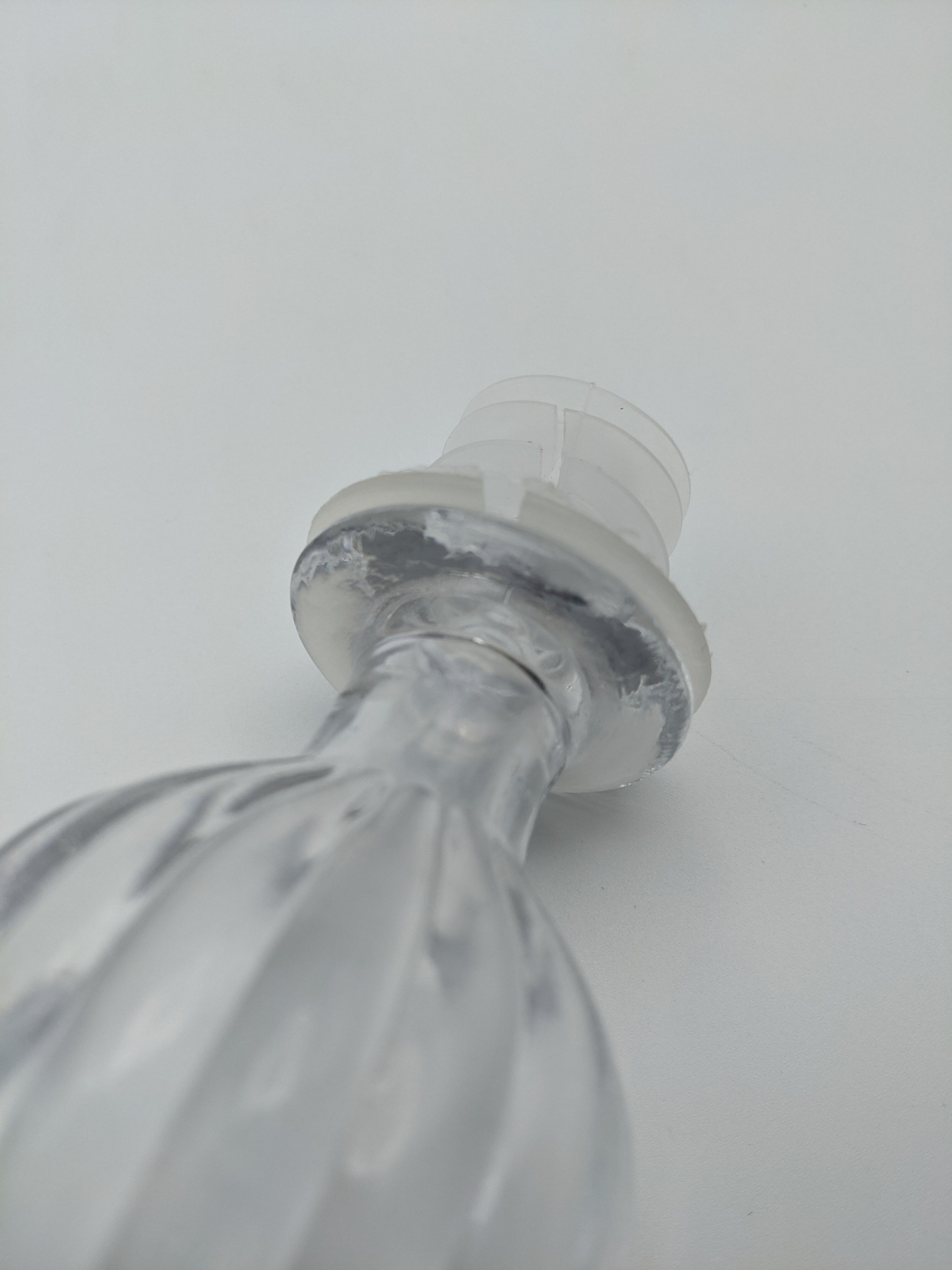 Round italian glass carafe