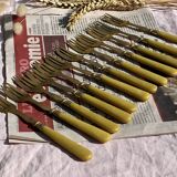 Set of 12 Dessert Cutlery - 1930s - Vintage Dessert Forks