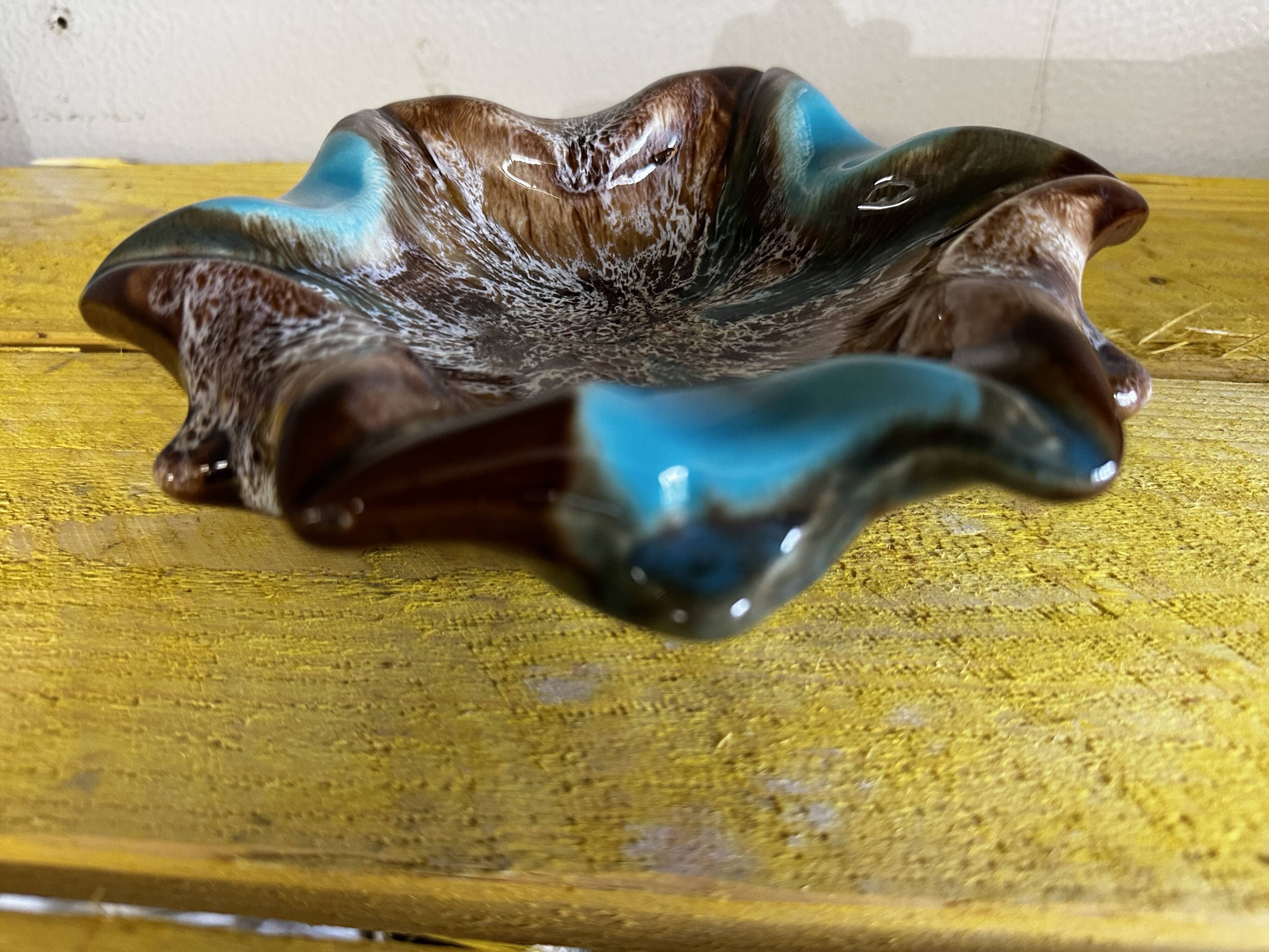 Vintage Vallauris Ceramic Ashtray Pocket Empty D 19 cm