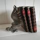 Silver metal rooster / Greenhouse book