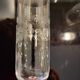 6 engraved crystal champagne flutes (floral) 1920