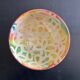 Signed bowl painted with stencil