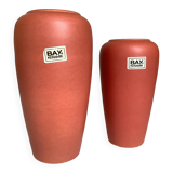 Pair of asymmetrical coral vases Bay Germany
