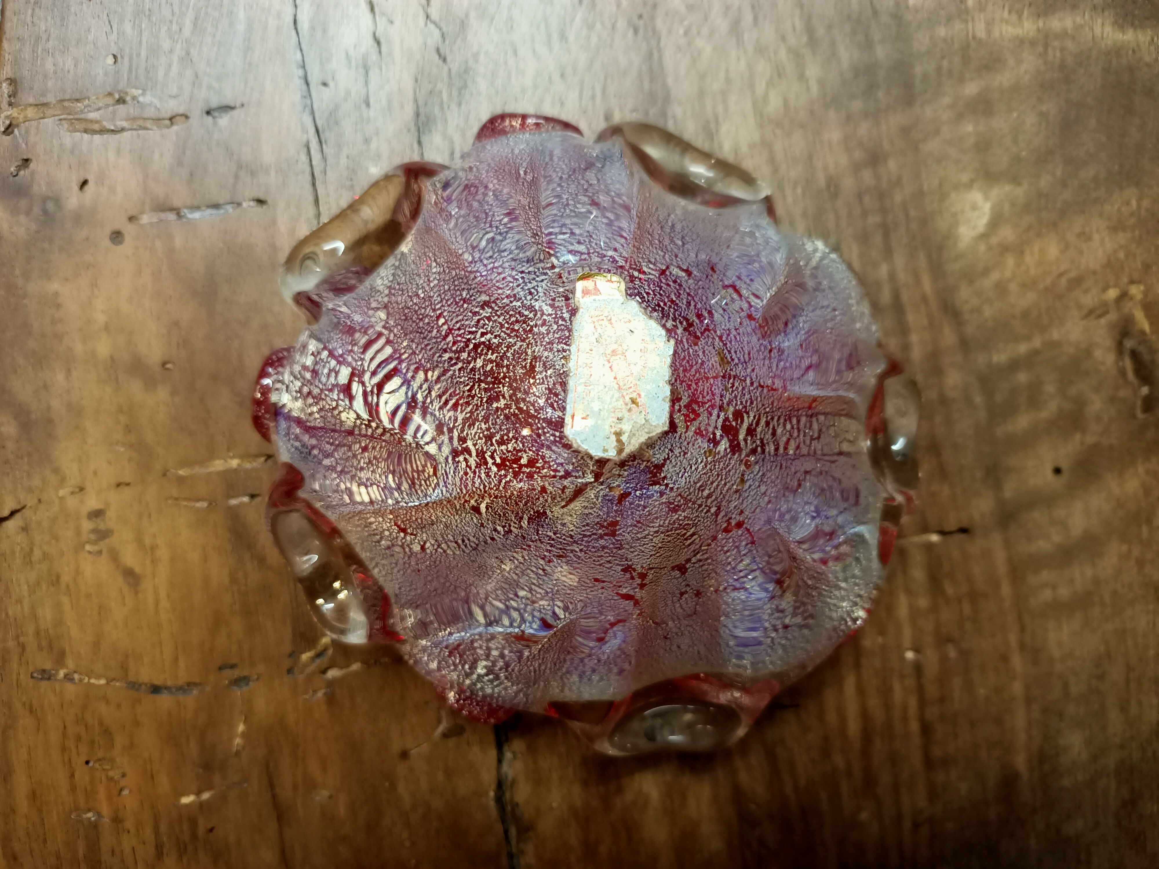 Ashtray murano glass bowl from Barovier and Toso