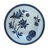 Vintage antique plate porcelain iron earth Marguerite drouot