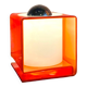 Orange cube lamp