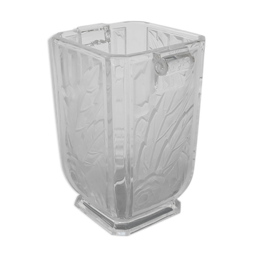 Vase verre art déco Tchécoslovaquie Spip