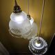 Suspension cascade 3 globes en verre transparent vintage