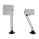 Paire de lampes vintage modèle w&o par Ketoff pour aluminor, 1980s