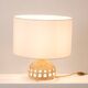 Georges Pelletier. Openwork and glazed terracotta lamp. Circa 1960-70.