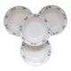 4 vintage earthenware soup plates from Céranord Saint-Amand