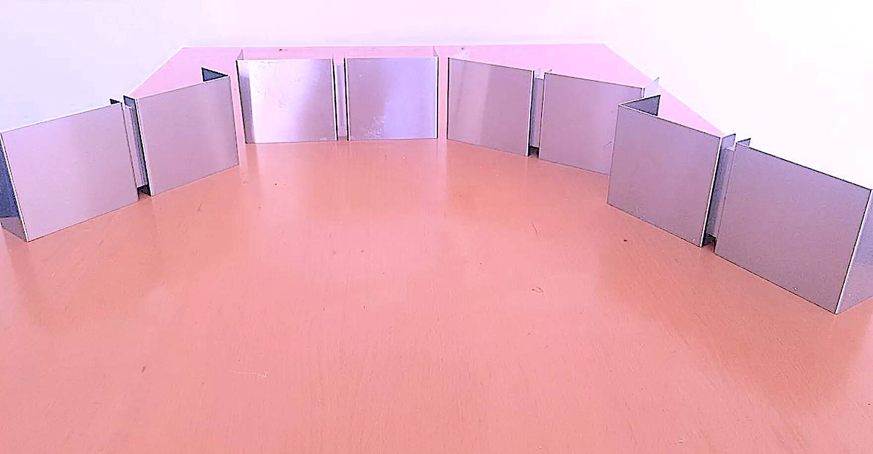 Four modern metal wall lights by Christophe Gevers for Axis71, Belgium