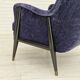 1960s, Swedish design, refurbished high-back armchair, vintage velour