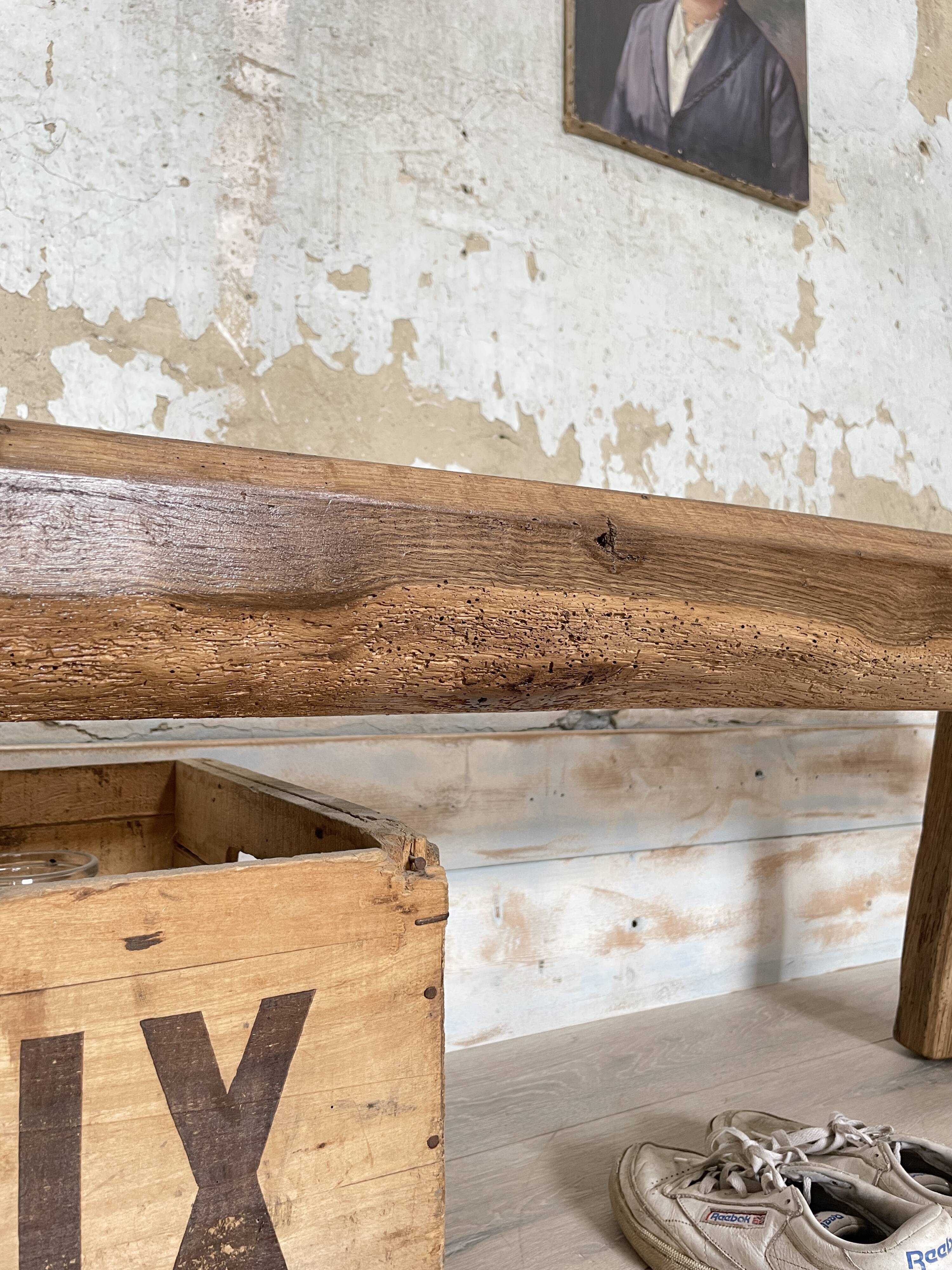 Primitive solid wood coffee table