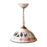 Suspension luminaire en métal émaillé