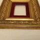Frame XIX gilded stucco wood decoration acanthus leaves painting painting