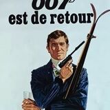 Poster rolled and not folded At the secret service of his majesty James Bond George Lazemby